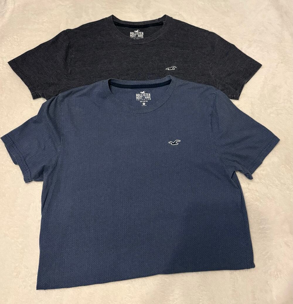 Men’s Hollister Must Have Collection size Medium. Charcoal gray and Navy Blue
